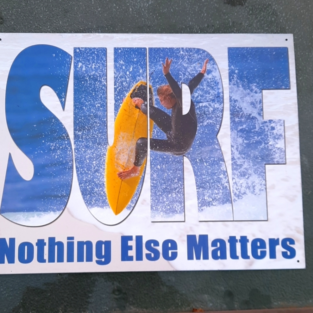 Vintage looking tin Surf Sign